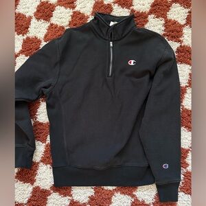 Champion Black Quarter Zip Sweatshirt!